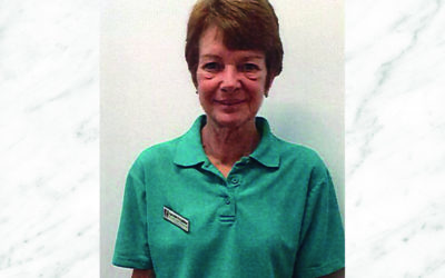 As a volunteer, Linda Hubble loves to support residents at Lukestone Care Home and make them smile